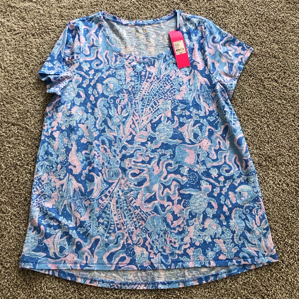 NWT Lilly Etta Scoop neck SS